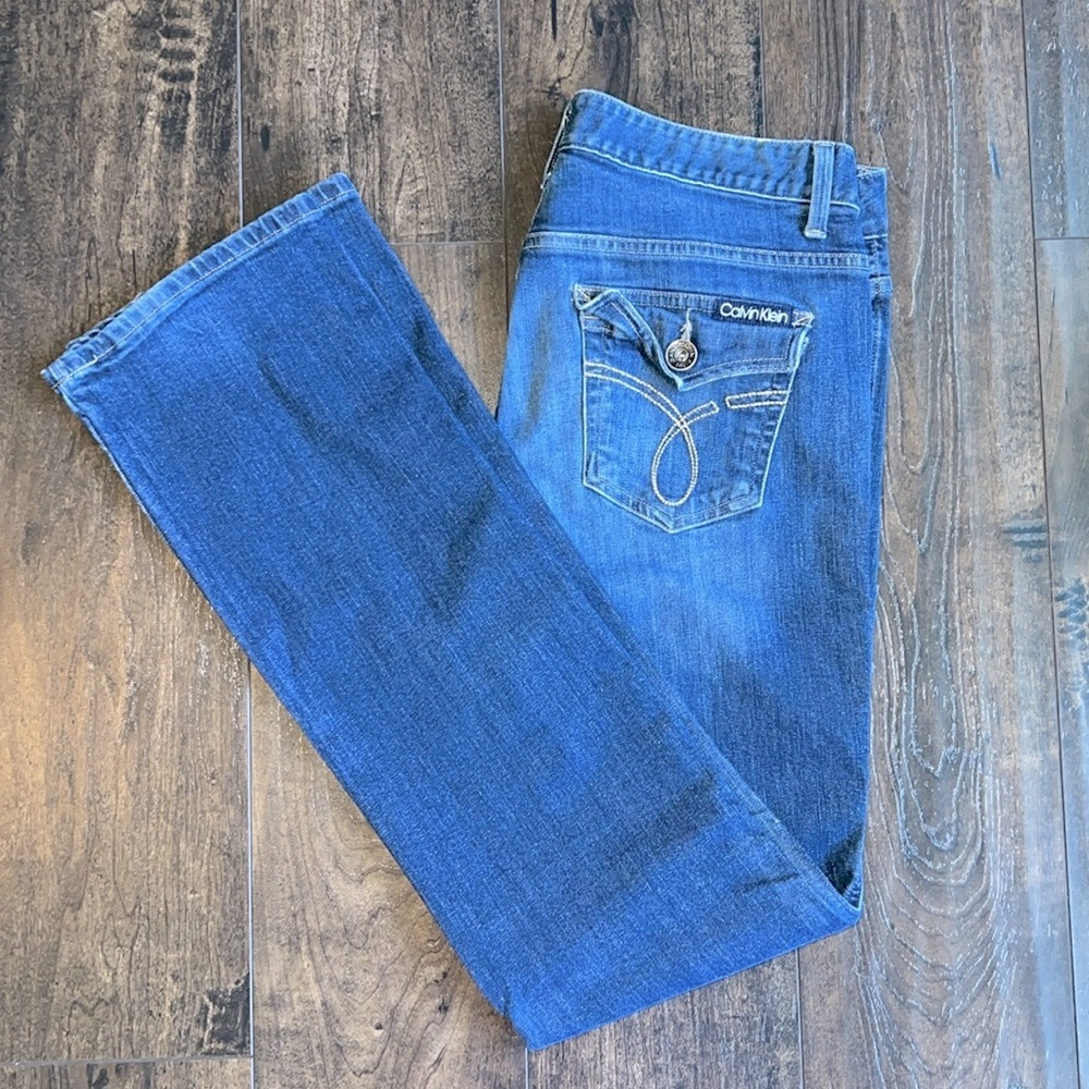 CK Lean Bootcut Dark Wash Jeans